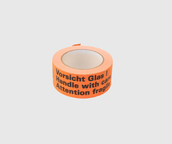 6x Papierklebeband "Vorsicht Glas