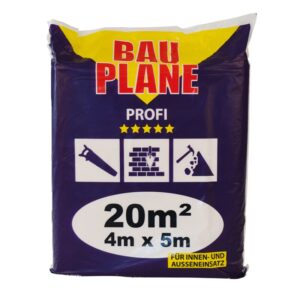 Bauplane Profi 4 x 5 m (transparent)