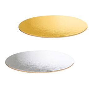 50 x Dekoplatte Gold "Oval" in Gold/Silber 200 x 150 x 4 mm