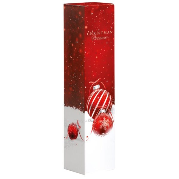 50 x Faltschachtel für 1 Flasche 77 x 77 x 363 mm (Weihnachtskugel)