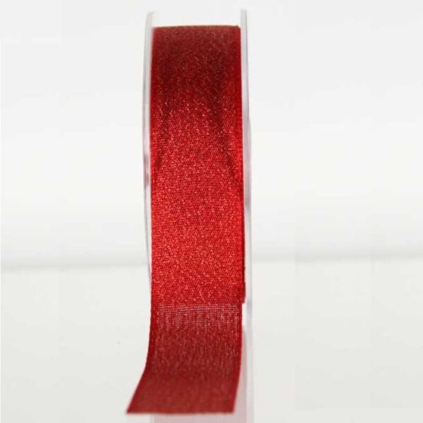 Geschenkband "Monza" in Rot 25 mm x 15 m