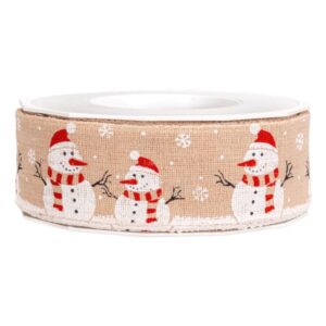 Geschenkband ''Snowman'' 40 mm x 15 m