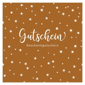 12 x Geschenkgutschein "Sternchen"