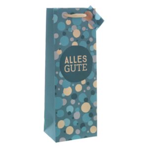 12 x Geschenktüte "Alles Gute" für 1 Flasche 125 x 95 x 350 mm