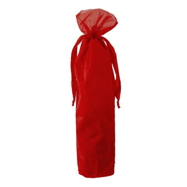 5 x Geschenktüte aus Organza "Rot" 440 mm