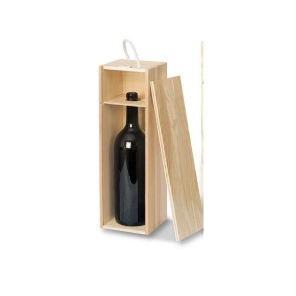 Holzkiste "Rustikal" für 1 Flasche 410 x 115 x 115 mm