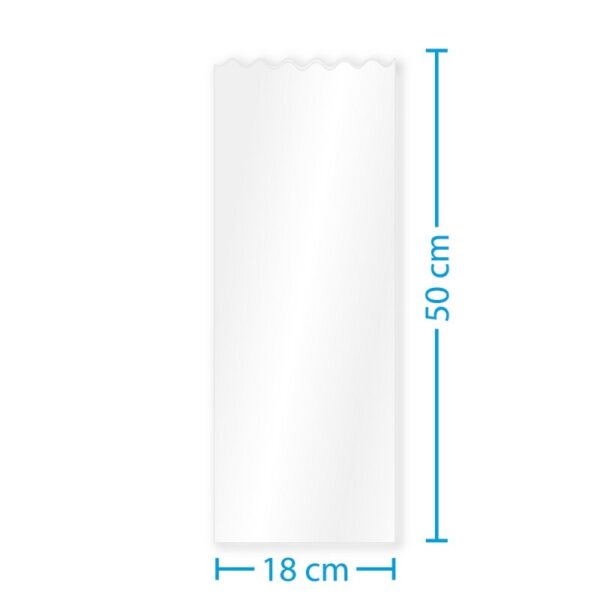 50 x Klarsichtbeutel für 1 Flasche 500 x 180 mm Bio-PP (Öko)