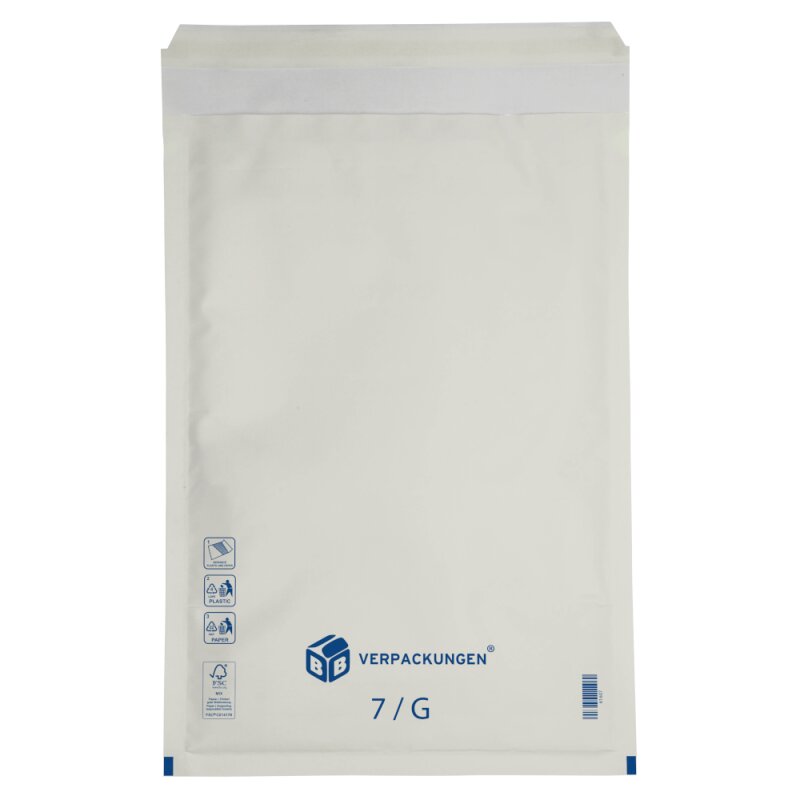 Luftpolsterversandtasche (weiss) 7 / G 230 x 340 mm für DIN