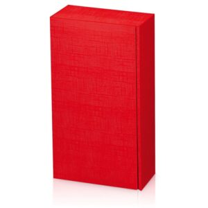 25 x Präsentkarton "Seta Rot" für 2 Flaschen 360 x 180 x 90 mm