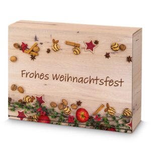 25 x Präsentkarton "Weihnachtsfest" für 3 Flaschen 360 x 250 x 90 mm