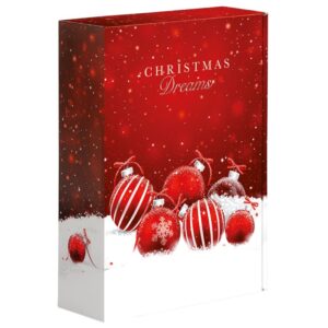 25 x Präsentkarton "Weihnachtskugel" für 3 Flaschen 360 x 250 x 95 mm