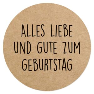 Verschlussetikett ''Alles Liebe''