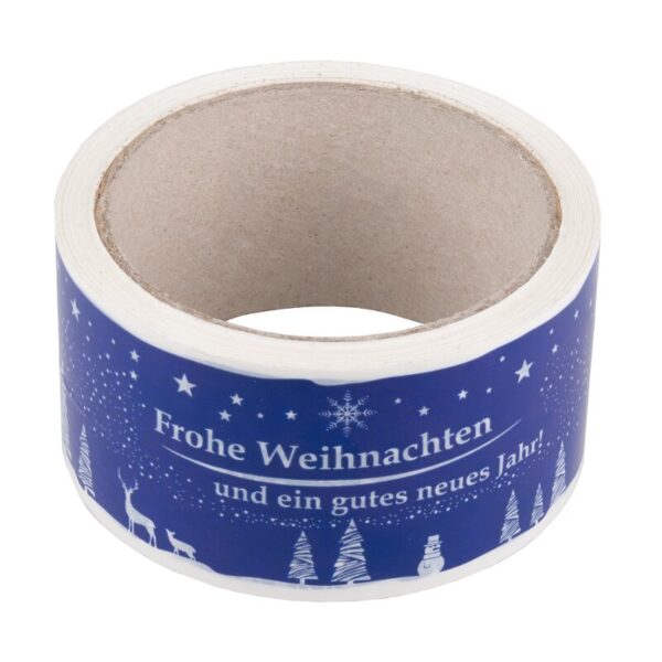 Weihnachtsklebeband PVC (blau)