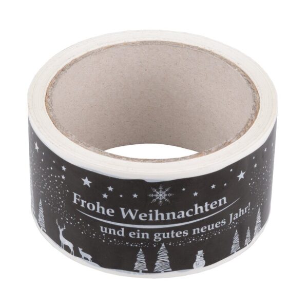 Weihnachtsklebeband PVC (schwarz)