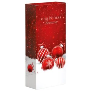 Faltschachtel "Weihnachtskugel" für 2 Flaschen 162 x 78 x 363 mm