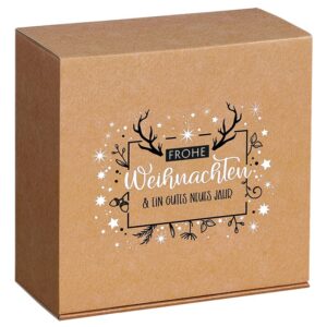 25 x Geschenkbox "Weihnachten" 198 x 190 x 99 mm