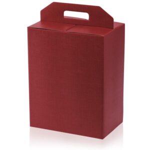 20 x Tragekarton "Seta Bordeaux" für 6 Flaschen 260 x 170 x 340 mm