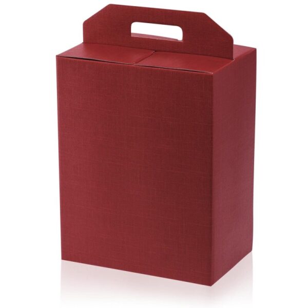 20 x Tragekarton "Seta Bordeaux" für 6 Flaschen 260 x 170 x 340 mm