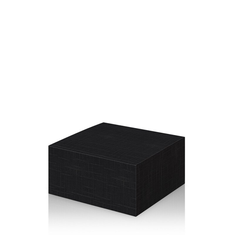 25 x Geschenkkarton "Seta Schwarz" Größe S 200 x 200 x 100 mm