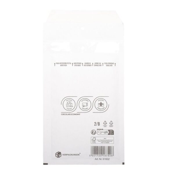 Luftpolsterversandtasche (weiss) 2 / B 120 x 215 mm für DIN
