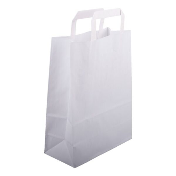 Papier-Tragetaschen 320 + 160 x 440 mm (weiß)