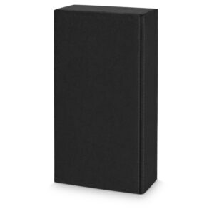 25 x Präsentkarton "Natura schwarz" für 2 Flaschen 360 x 180 x 90 mm