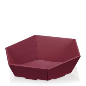 25 x Präsentkorb "Modern Bordeaux" 465 x 415 x 90/155 mm