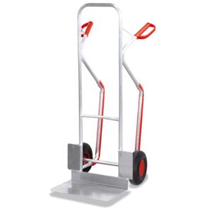 VARIOfit Alu-Stapelkarre 200 kg mit Gleitkufen (L) - Silber