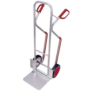 VARIOfit Alu-Stapelkarre 200 kg mit Klappschaufel und Gleitkufen (VG)