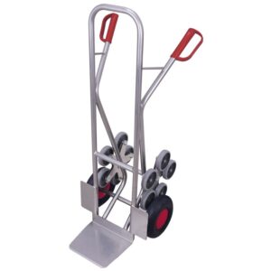 VARIOfit Alu-Treppenkarre 200 kg mit 2 fünfarmigen Radsternen 610 x 6