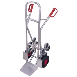 VARIOfit Alu-Treppenkarre 200 kg mit 2 fünfarmigen Radsternen 610 x 7
