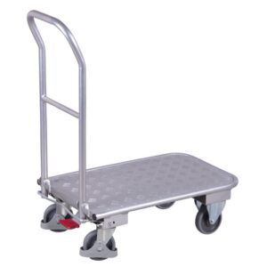VARIOfit Aluminium Klappbügelwagen Typ L + EasySTOP - Silber