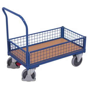 VARIOfit Drahtgitter Kasten-/ Bügelwagen Typ XL + EasySTOP
