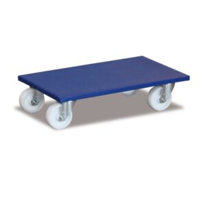 2 x VARIOfit Möbelroller 600 x 300 x 145 mm (500 kg) - Enzianblau