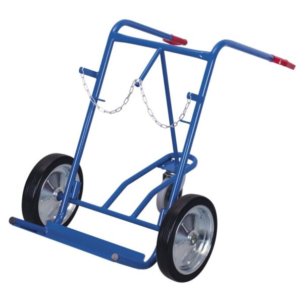 VARIOfit Stahlflaschenkarre mit Stütz-Lenkrolle 200 kg (VG)