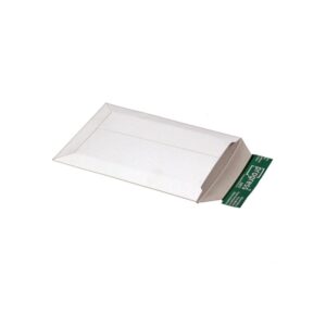 100 x Versandtasche aus Vollpappe (weiß) 175 x 250 mm