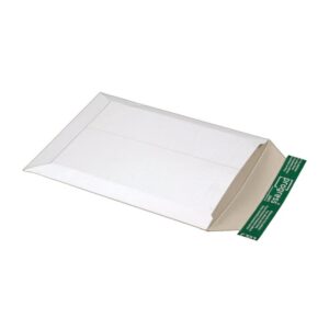 100 x Versandtasche aus Vollpappe (weiß) 240 x 315 mm