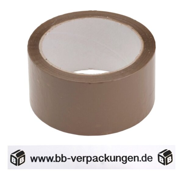 108 x Bedrucktes PP-Klebeband leise Braun 1-farbig