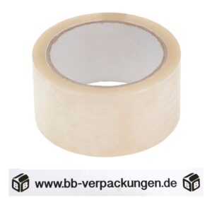 108 x Bedrucktes PP-Klebeband leise Transparent 1-farbig