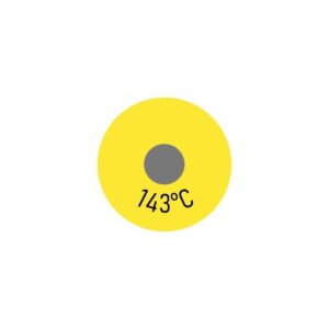 250 x Einzelmesspunkt 143 °C
