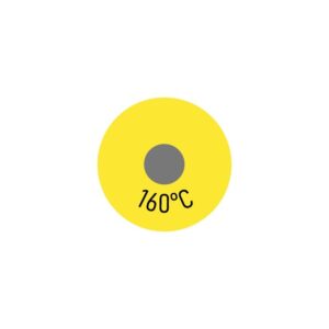 250 x Einzelmesspunkt 160 °C
