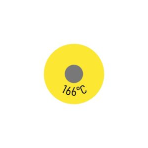 250 x Einzelmesspunkt 166 °C