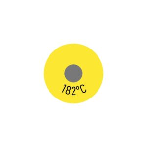 250 x Einzelmesspunkt 182 °C