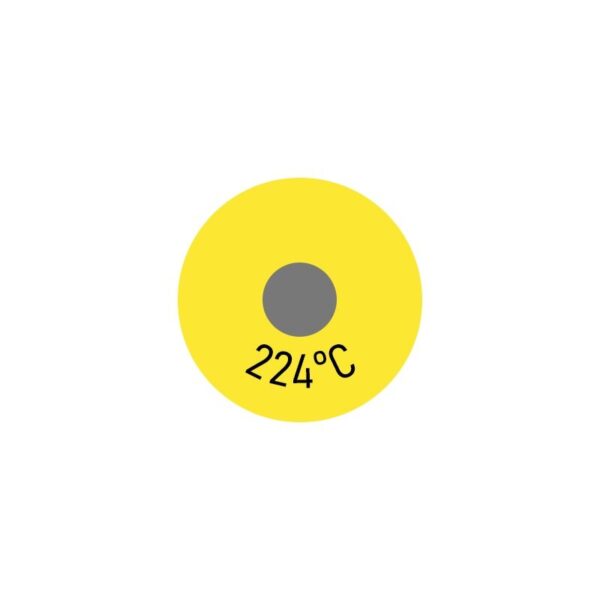 250 x Einzelmesspunkt 224 °C
