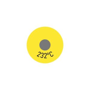 250 x Einzelmesspunkt 232 °C