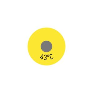 250 x Einzelmesspunkt 43 °C