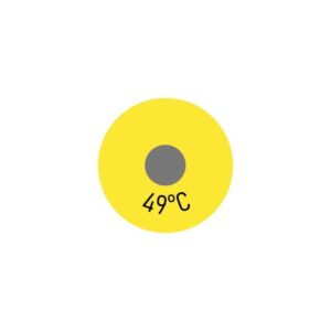 250 x Einzelmesspunkt 49 °C