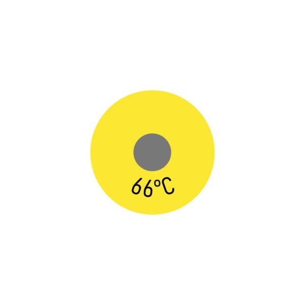 250 x Einzelmesspunkt 66 °C