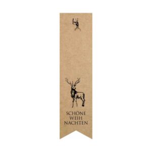 Etikett "Schöne Weihnachten" 35 x 135 mm