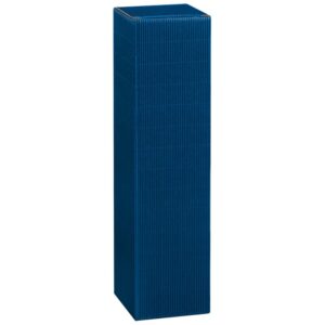 50 x Faltschachtel für 1 Flasche 89 x 89 x 355 mm (Saphir)